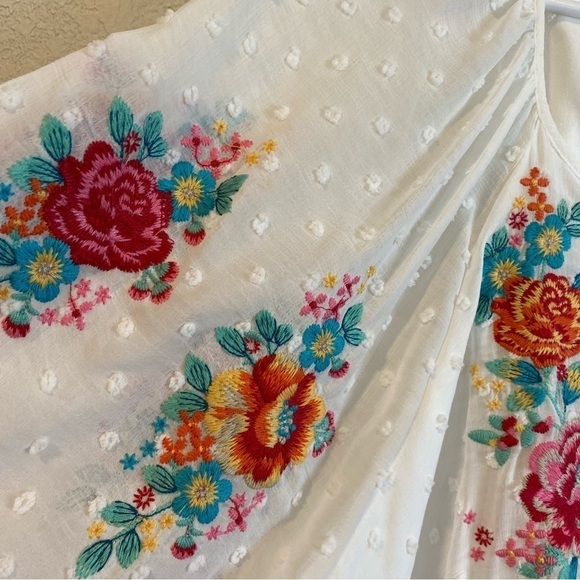 Savanna Jane Floral Embroidered Swiss Dot Top - Picture 6 of 16